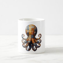 Parchwork Octopus Mug
