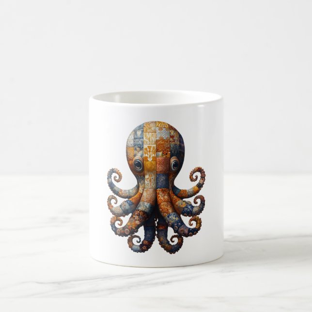 Taza De Café Parchwork Octopus Mug (Centro)