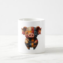 Parchwork Pig Mug