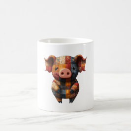 Taza De Café Parchwork Pig Mug