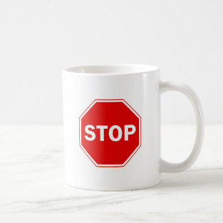 Taza De Café Pare el Rótulo