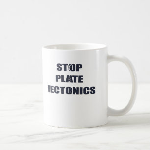 Taza De Café Pare la tectónica de placas