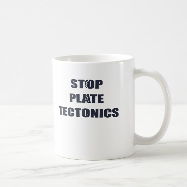 Taza De Café Pare la tectónica de placas (Derecha)