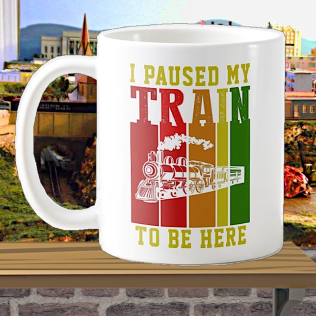 Taza De Café Paré Mi TREN Para Estar Aquí Motor De Vapor (Subido por el creador)