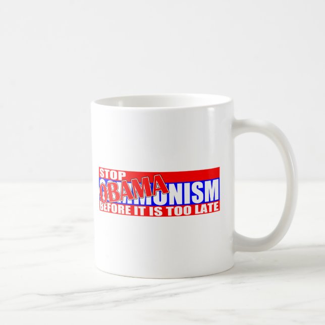 Taza De Café ¡Pare Obamanism! (Derecha)