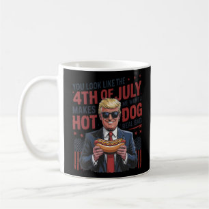 Taza De Café Parece Que El 4 De Julio Me Hace Querer Un Perro C