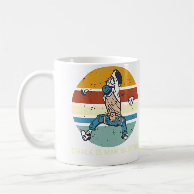 Taza De Café Pared de escalada en boulder con tiza (Izquierda)