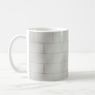 Taza De Café Pared de ladrillo blanco