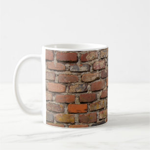 Taza De Café Pared de ladrillo marrón