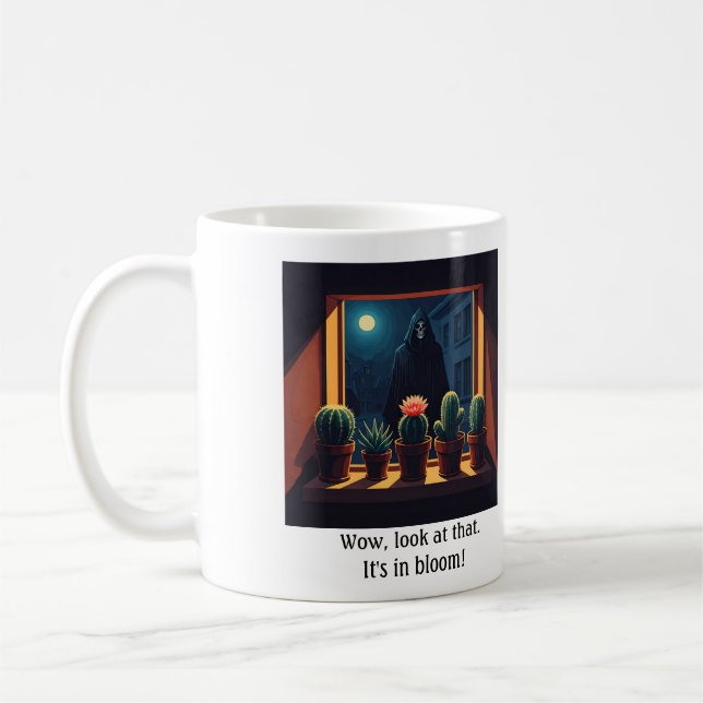 Taza De Café Pared Reaper ventana sill cactus mug (Izquierda)