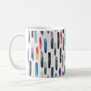 Taza De Café Paredes de brocha acuarela, colorido y sin costura