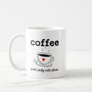 TAZA DE CAFÉ PAREDES DE CAFÉ CON SILENCIO