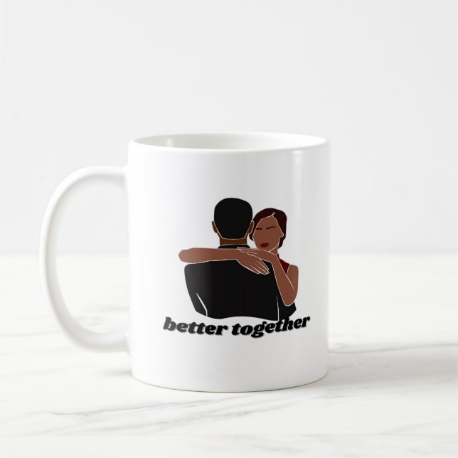 Taza De Café Pareja Better Together Ambiente Moderno  (Izquierda)