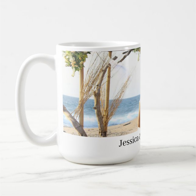 Taza De Café Pareja Boda personalizada (Izquierda)