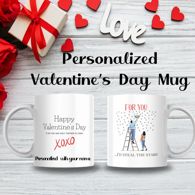 Taza De Café Pareja caprichosa "Para ti robaría las estrellas" (Subido por el creador)