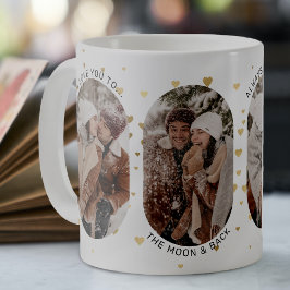 Taza De Café Pareja Cuta "Te amo" 4 Collages de fotos