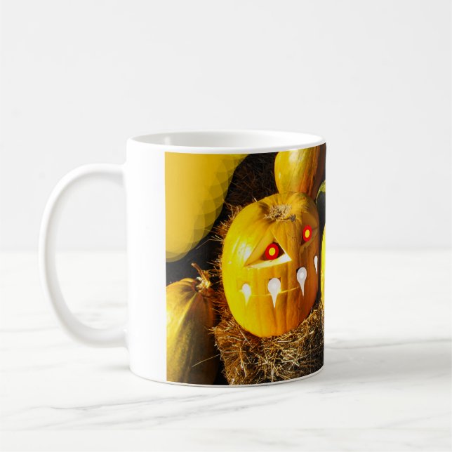 Taza De Café Pareja de arte de calabazas (Izquierda)