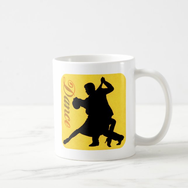 Taza De Café Pareja de baile de Silhouette (Derecha)