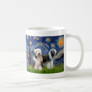 Taza De Café Pareja de Beardie 1 - Noche estrellada