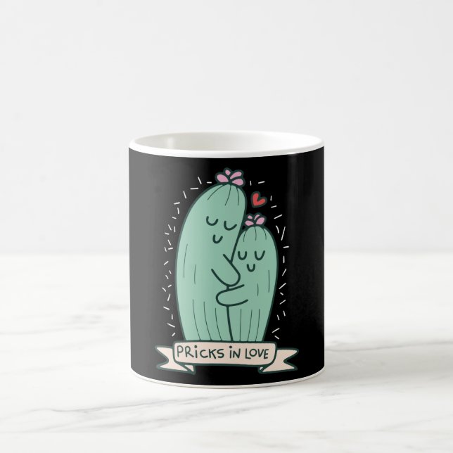 Taza De Café Pareja de Cactus (Centro)
