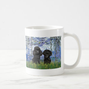 Taza De Café Pareja de caniches (negros) - Lirios 6