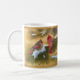 Taza De Café Pareja de cardenales
