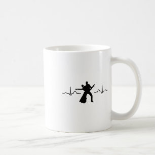 Taza De Café Pareja de danza latina acuarela Rumba bailarina