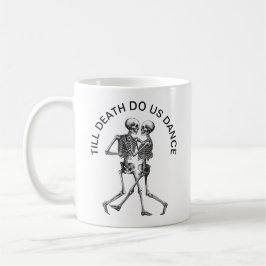 Taza De Café Pareja de esqueleto bailando