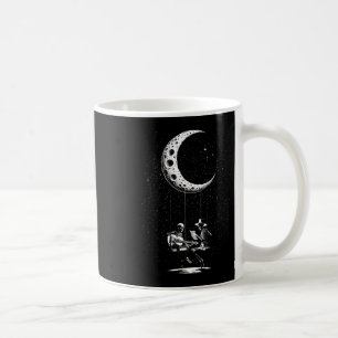 Taza De Café Pareja de esqueletos luna tocando guitarra Hallowe