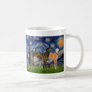Taza De Café Pareja de galgos - Noche estrellada