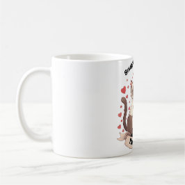 Taza De Café Pareja de gatos adorable con magia – Pegatina para