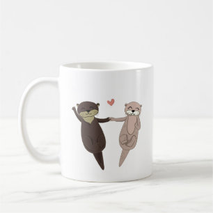 Taza De Café Pareja de Gatos Adorables