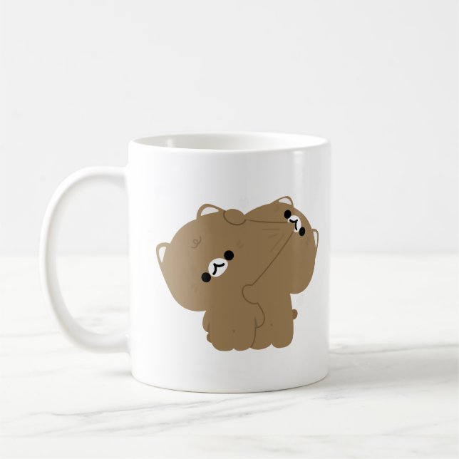 Taza De Café Pareja De Gatos Ocicat (Izquierda)