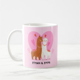Taza De Café Pareja de llamas lindas Día de San Valentín Person