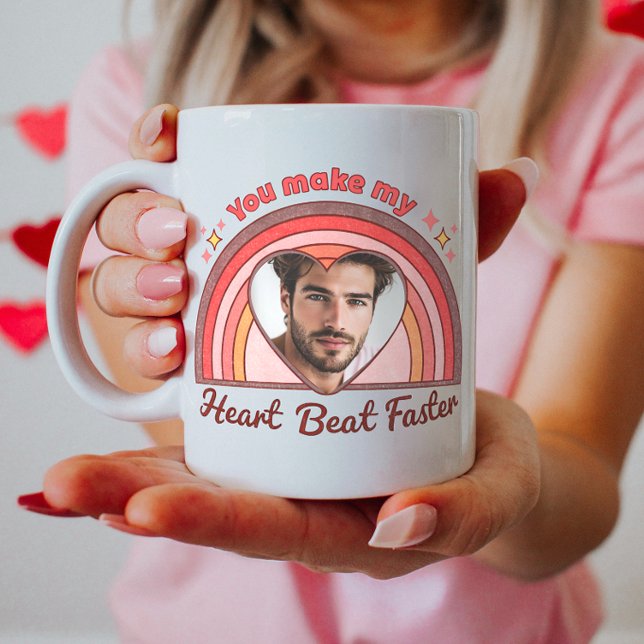Taza De Café Pareja de personalizable Mug, latido cardíaco arco (Subido por el creador)