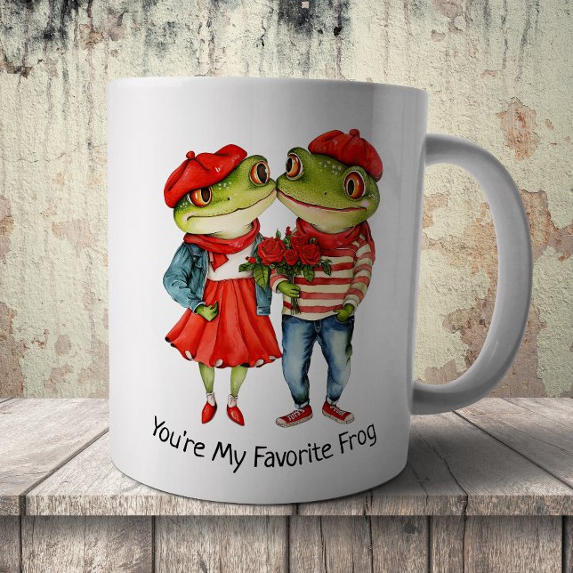 Taza De Café Pareja de ranas lindas (Subido por el creador)