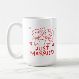 Taza De Café Pareja de recién casados diseño de amor