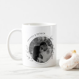 Taza De Café Pareja fotográfica Minimalista Día de San Valentín