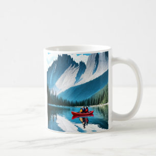 Taza De Café Pareja Kayaking Temática