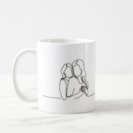 Taza De Café Pareja lesbiana personalizada