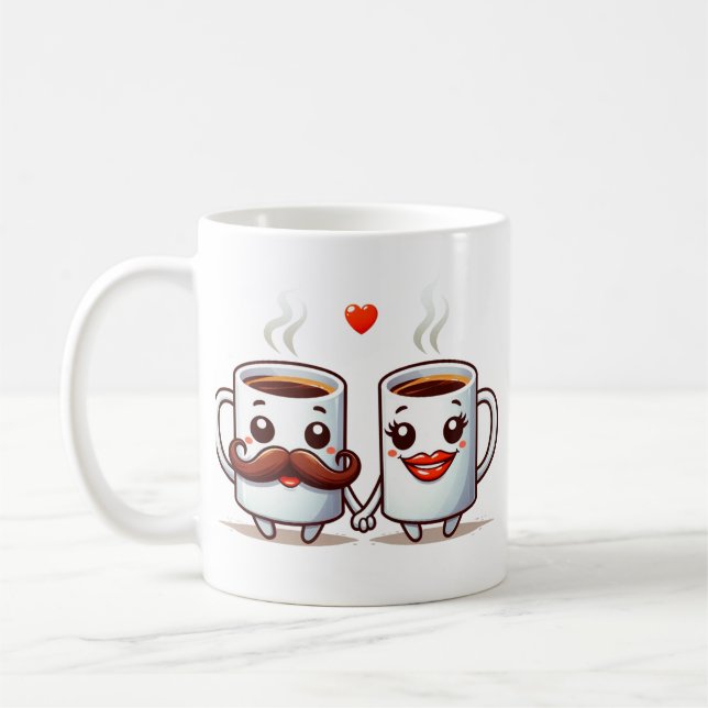 Taza De Café Pareja Mug (Izquierda)