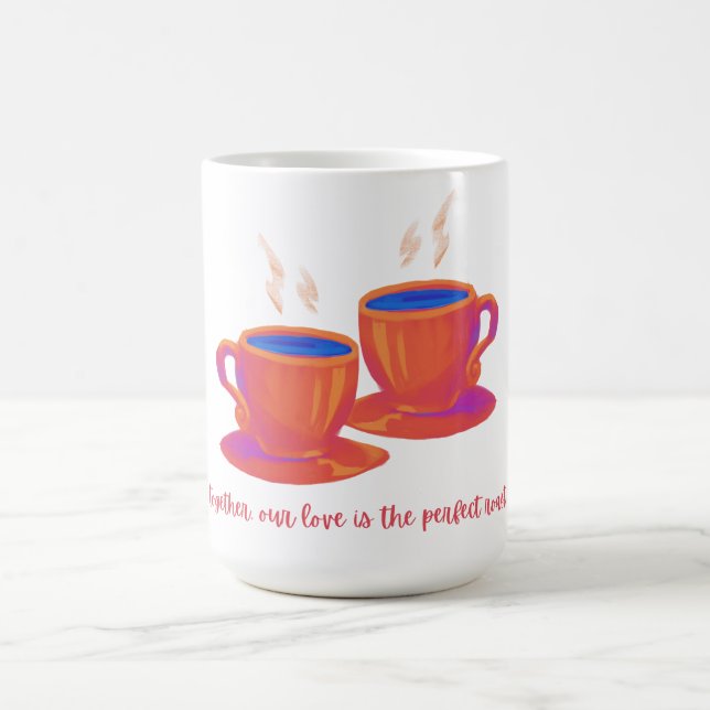 Taza De Café Pareja Mug, regalo El día de San Valentín (Centro)
