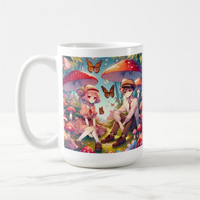 Taza De Café Pareja romántica romántica personalizada (Izquierda)