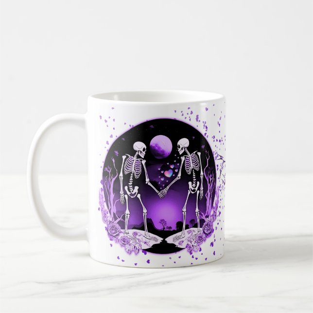 Taza De Café Pareja Skeleton (Izquierda)
