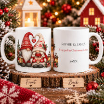 Pareja Tomte de Navidad Nórdica Invierno Escandina