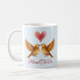 Taza De Café Parejas de amor destinadas a ser corazón aniversar