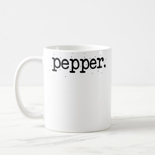 Taza De Café Parejas de Halloween emparejadas Sal y Pimienta Fá (Izquierda)