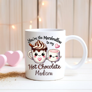 Taza De Café Parejas divertidas - malvavisco para mi chocolate 
