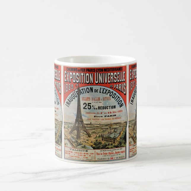 Taza De Café París 1889 - Expostion de exposición universal (Centro)