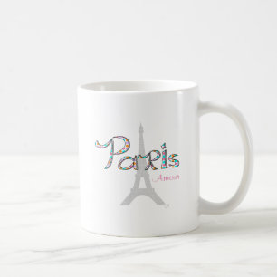 Taza De Café PARIS Amour con Torre Eiffel